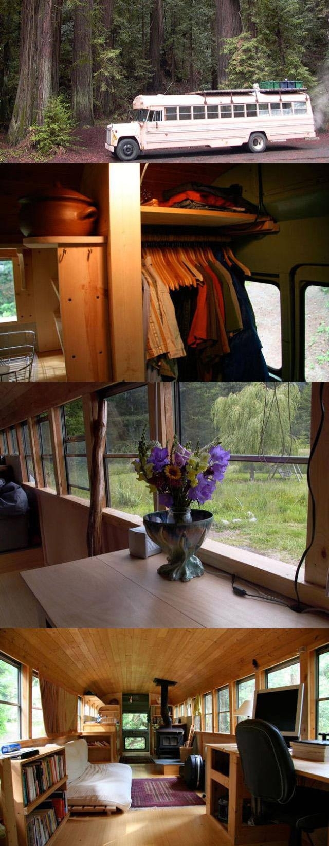 A School Bus House