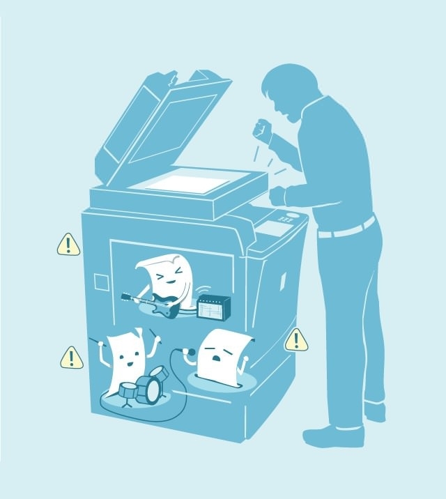 How it goes in the printer