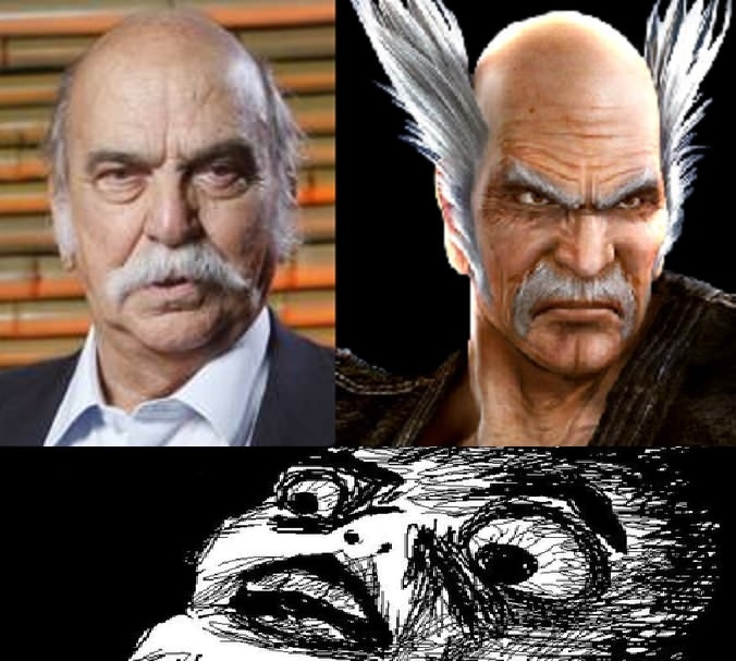 So I saw Heihachi on TV