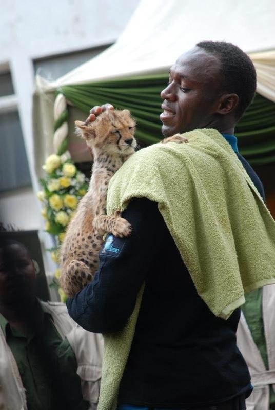 Bolt & his practice partner