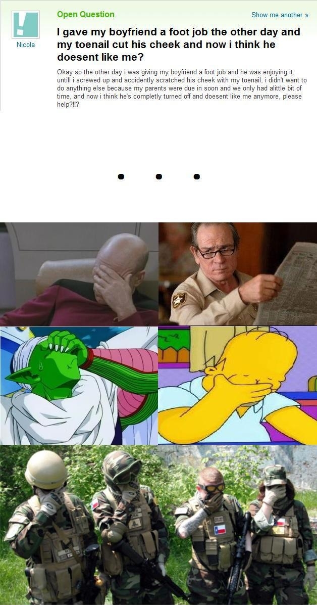 That question gave me cancer