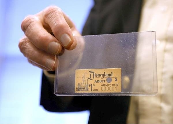 First Disneyland ticket 