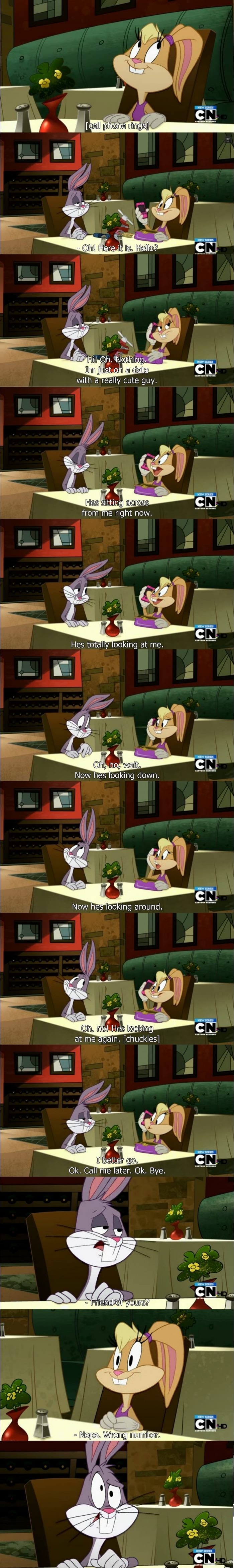 Bugs Bunny on a date