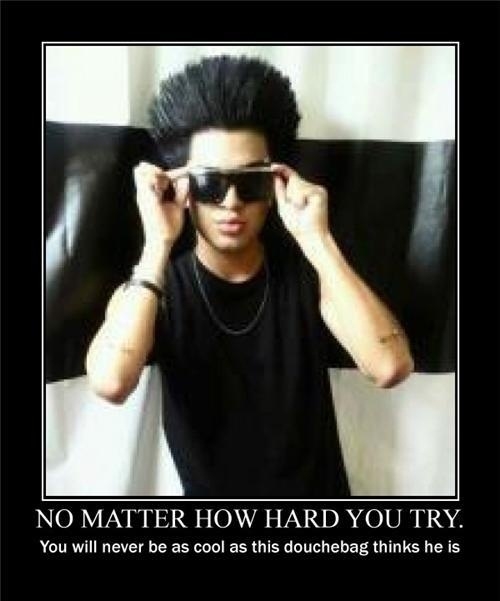 As cool as a douchebag