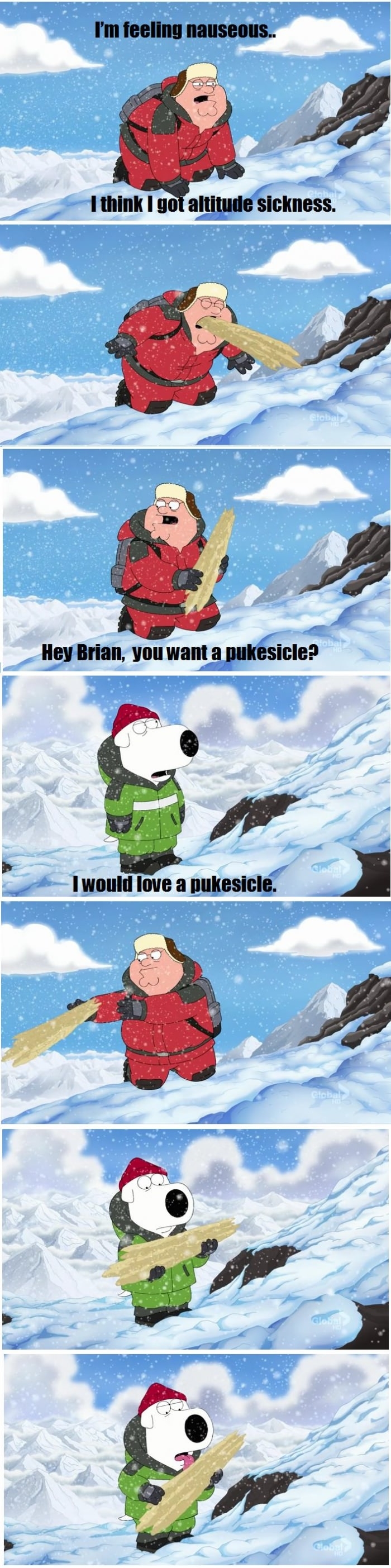 You want a pukesicle?