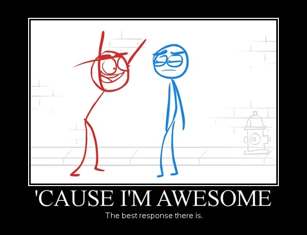 'Cause I'm awesome