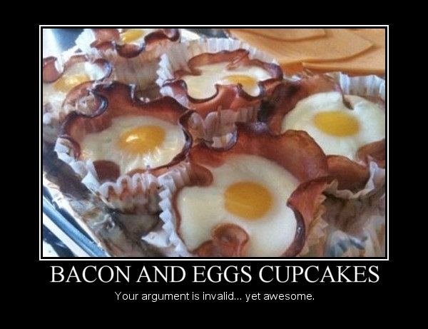 Bacon & Egg Cupcakes