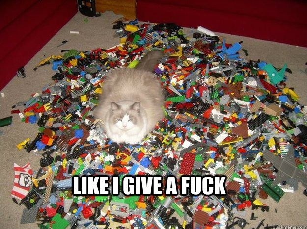 LEGO? Like I give a f**k!