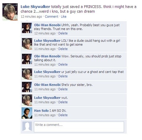 Star Wars FB updates