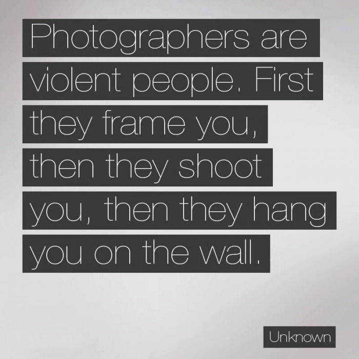 Photographers are violent