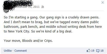 So, I'm in a gang