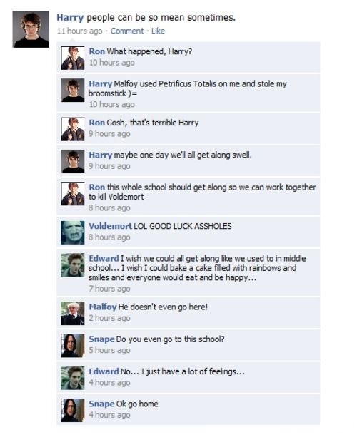 Harry Potter's Facebook