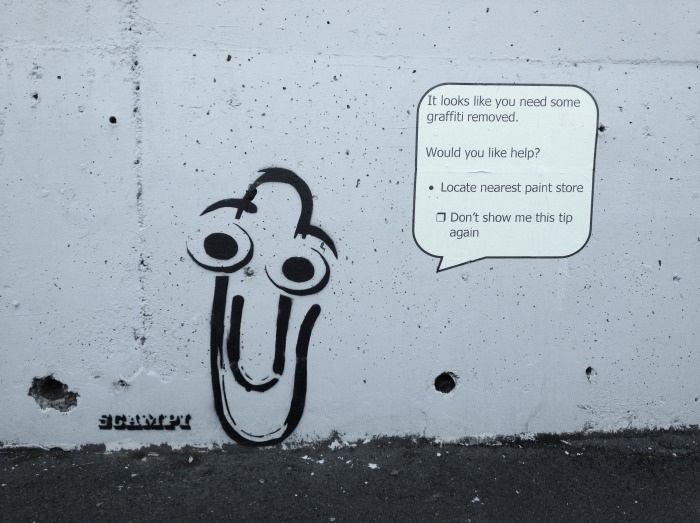 Clippy Street Art