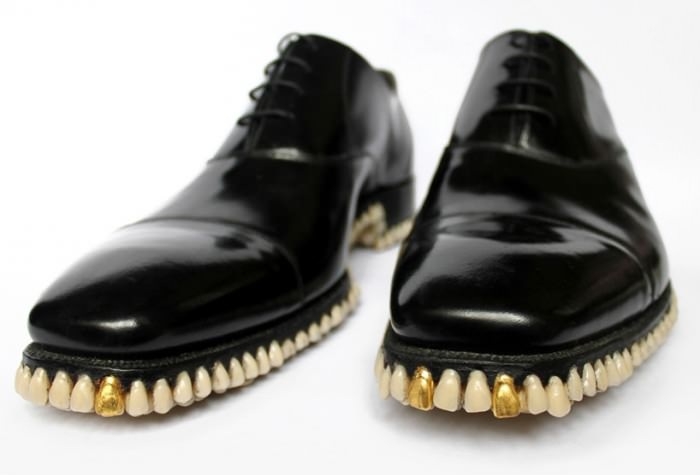 Shoes made of teeth