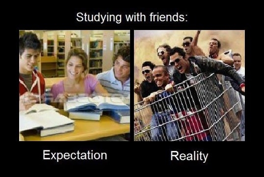 Studying with friends