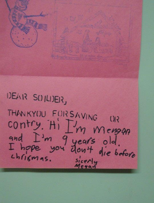 A friendly letter while in Iraq