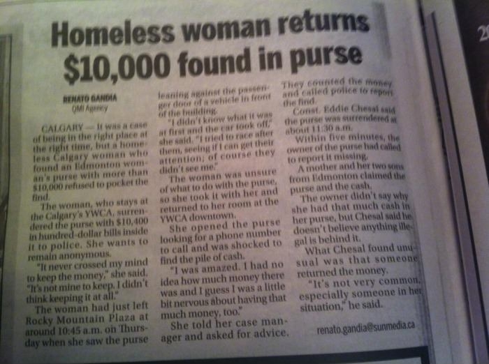 Faith in humanity restored