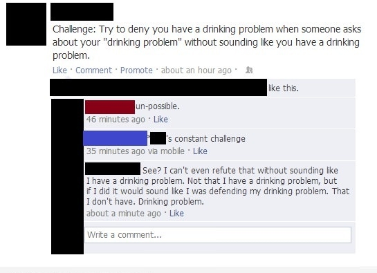 A 'drinking problem' problem