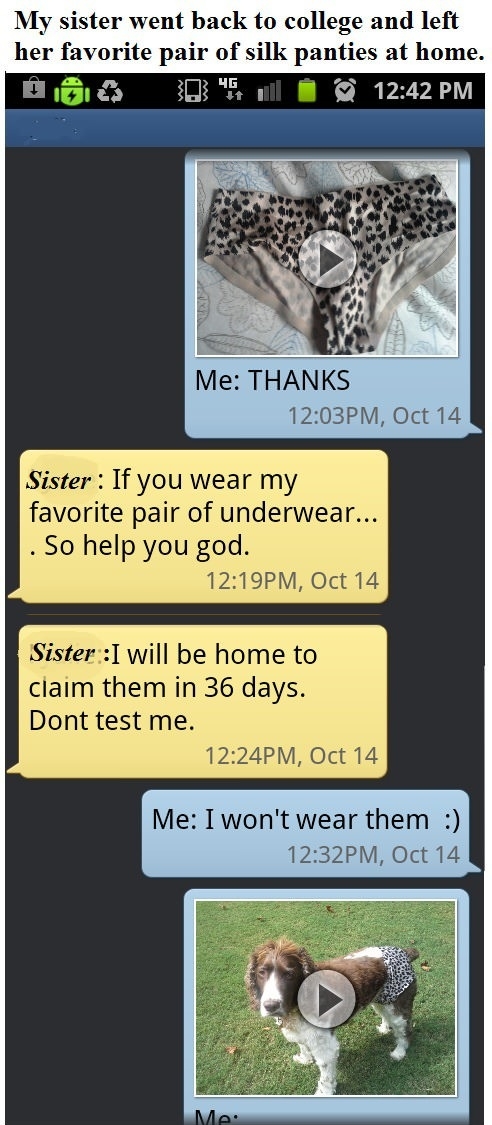 I won't wear them