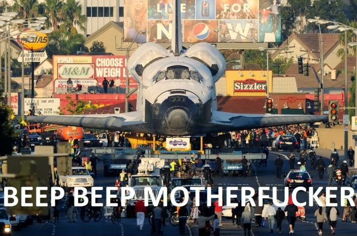 I'd get out of the way!