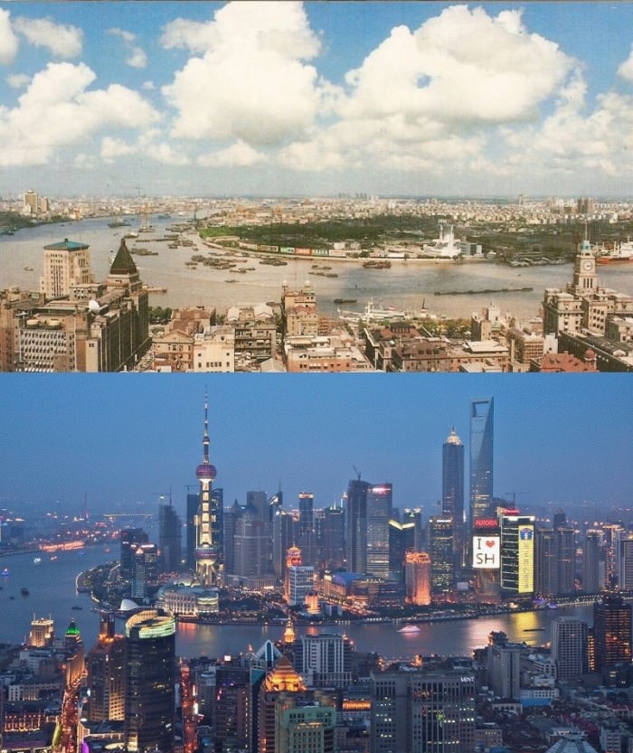 Shanghai 1990 Vs. 2010
