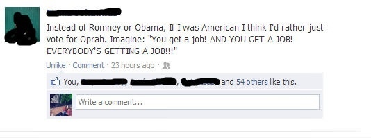 I'd vote for her too