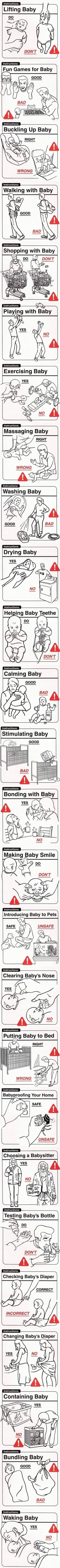 Baby handling techniques