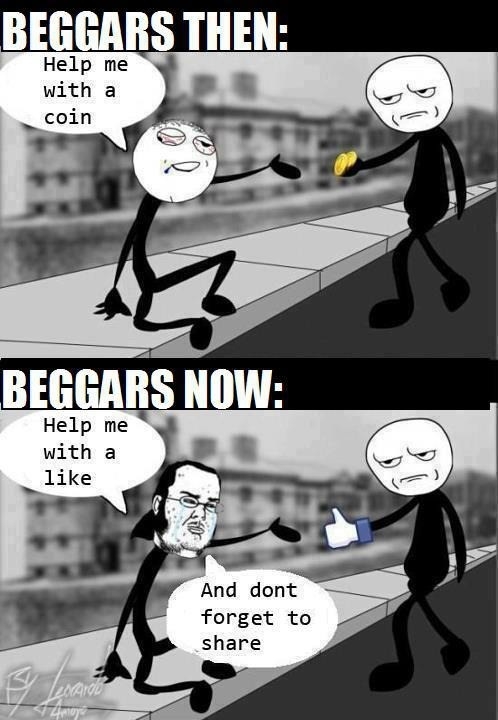 Beggars now & then
