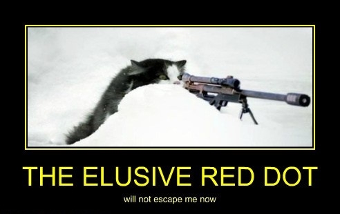 The elusive red dot