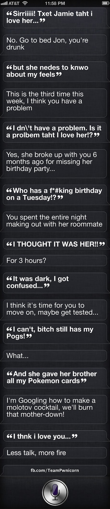 Siri Drunk Text App