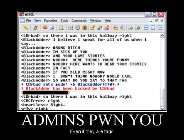 Admin pwns you