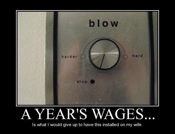 A year's wages..