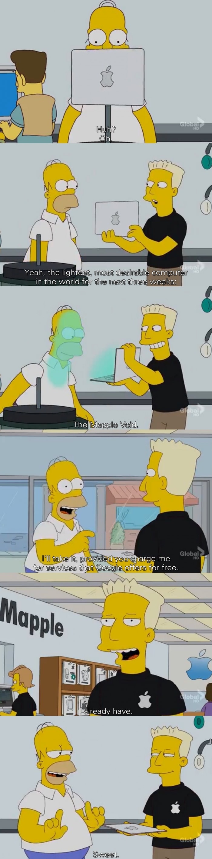 Homer being Homer