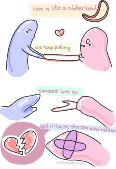 Love is like a rubber band