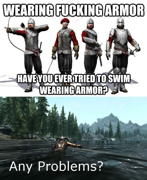 Swimming armour