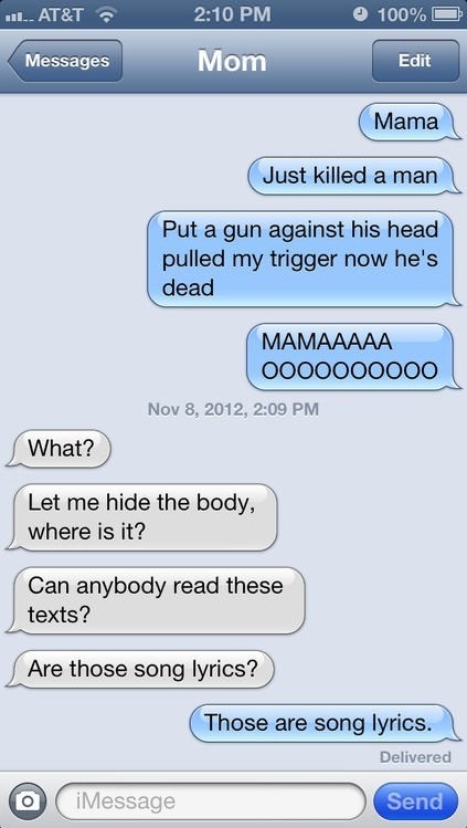 Oh motherly love
