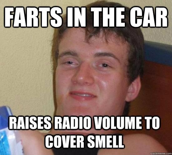 Farting in the car