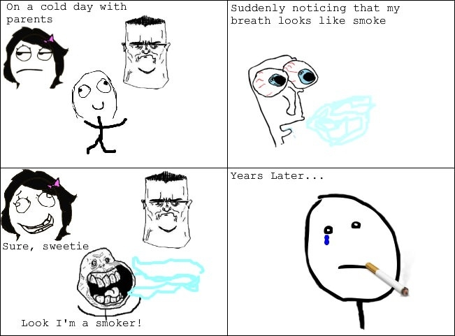 Smoker's sadness
