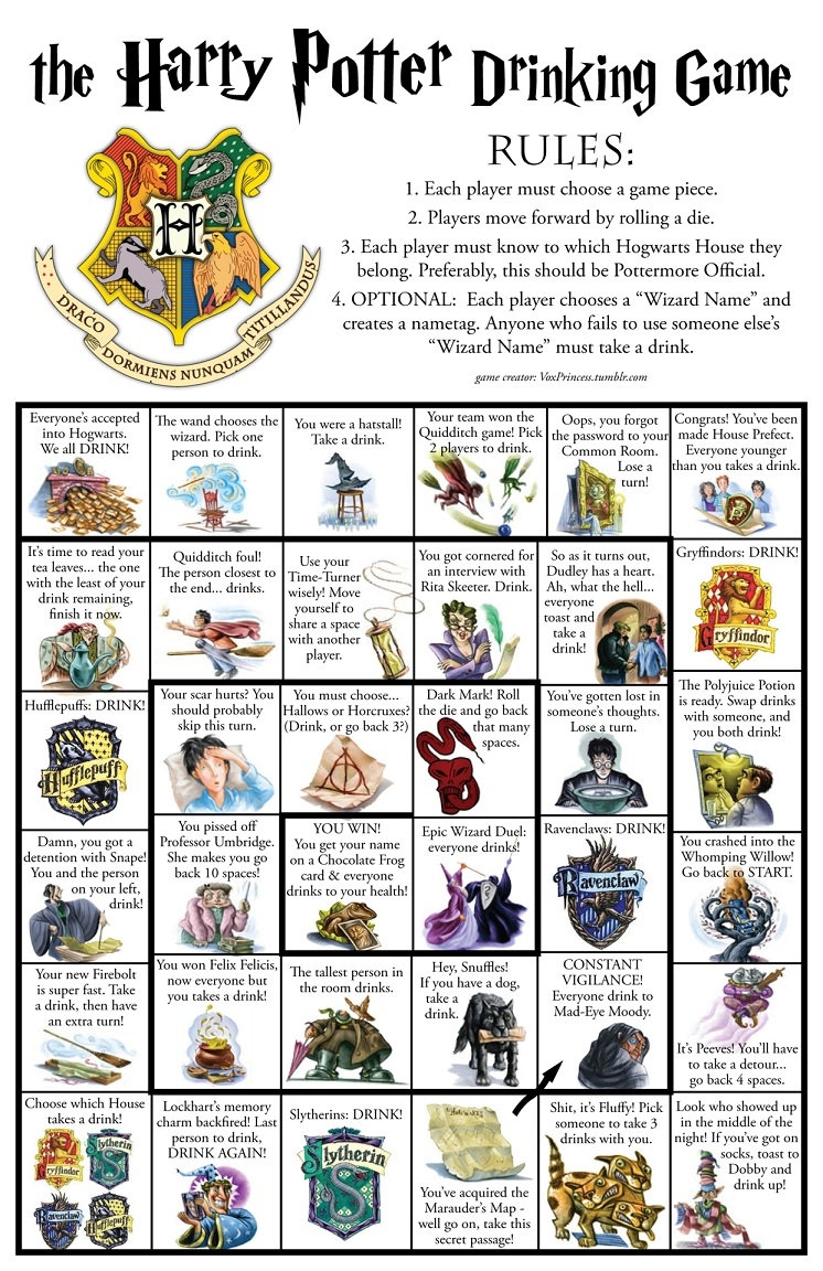 HP Drinking Game