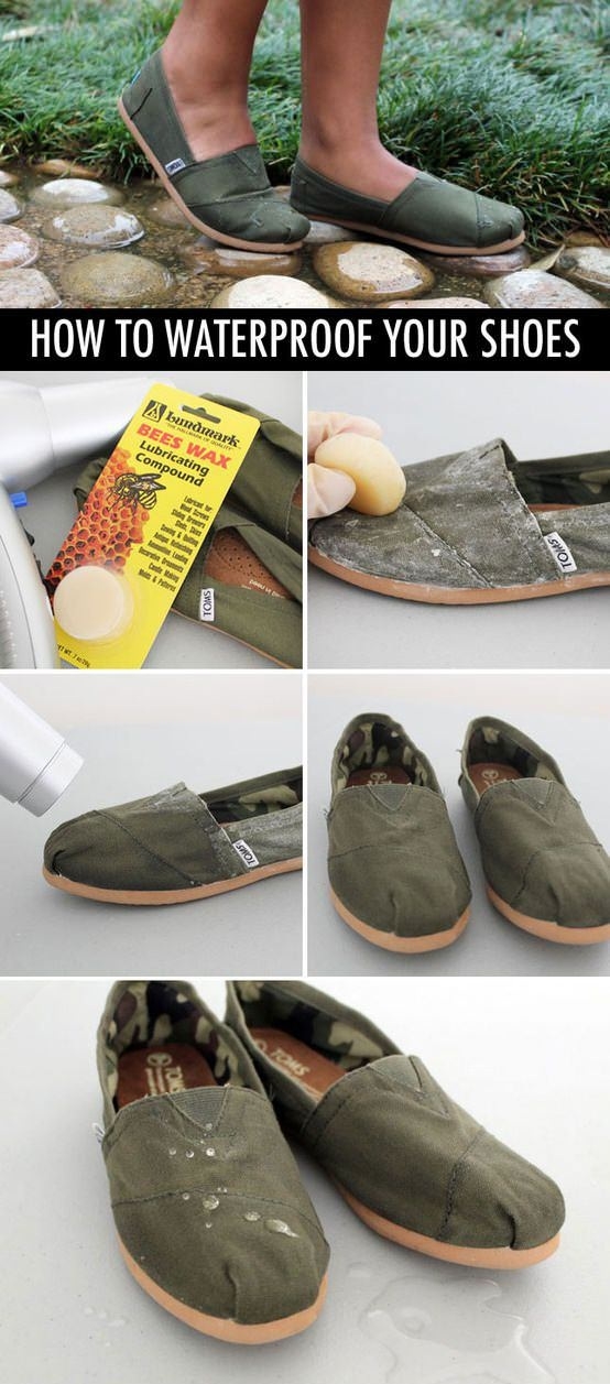 Waterproof your shoes