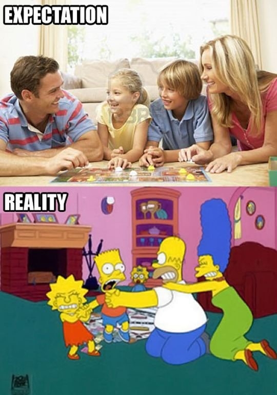 Playing monopoly with family
