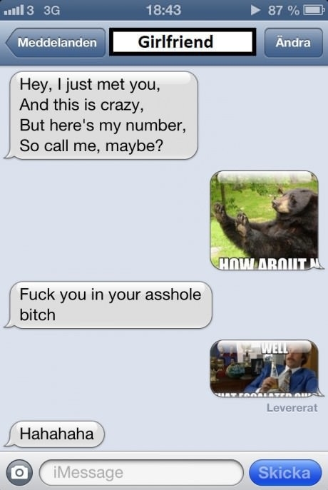 Texting gf