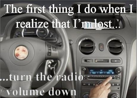 When you're lost..