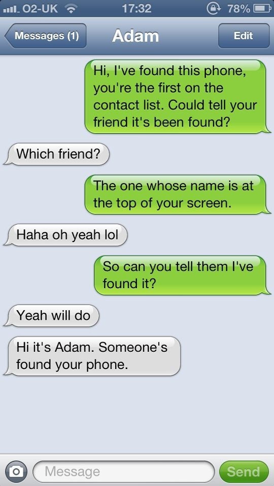 Found a phone