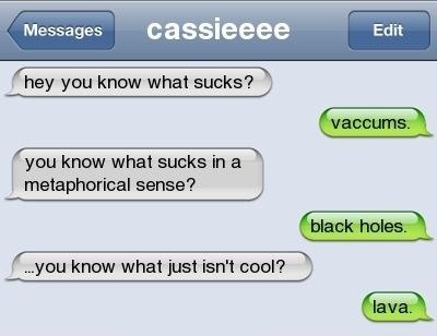 You know what sucks..