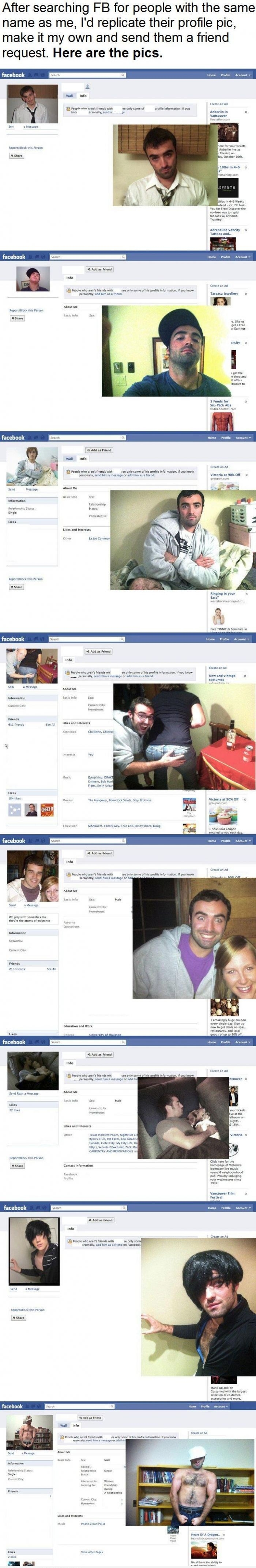 FB profile pic replication