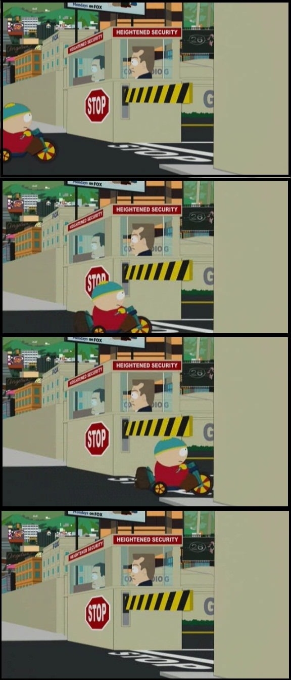 Heightened security lvl Cartman