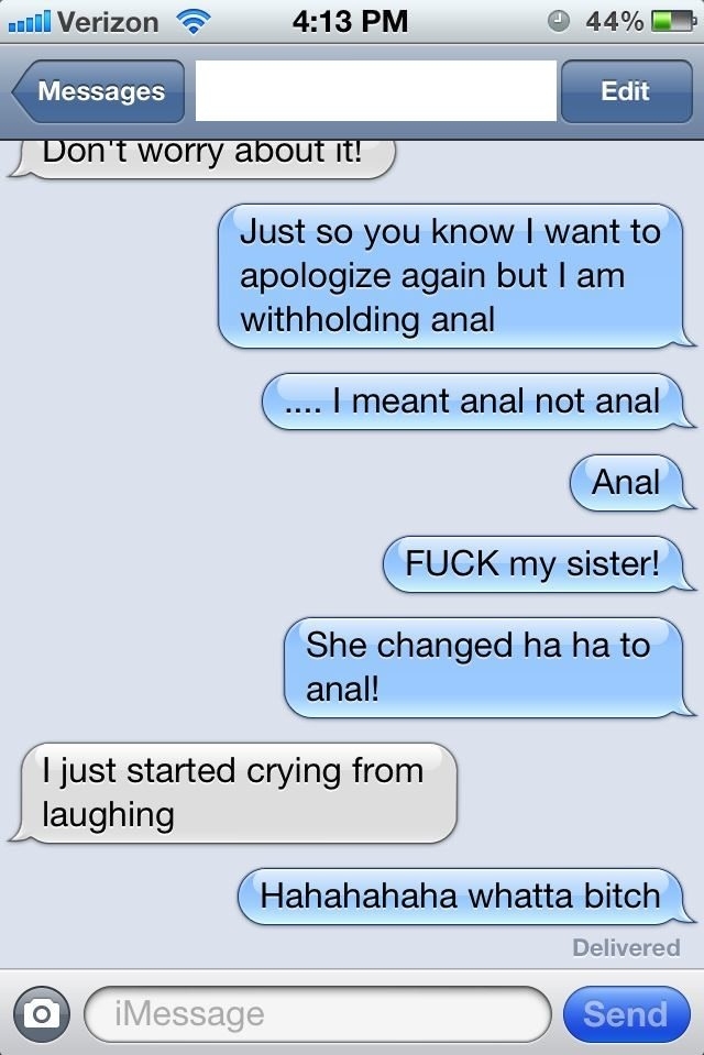 My sister won
