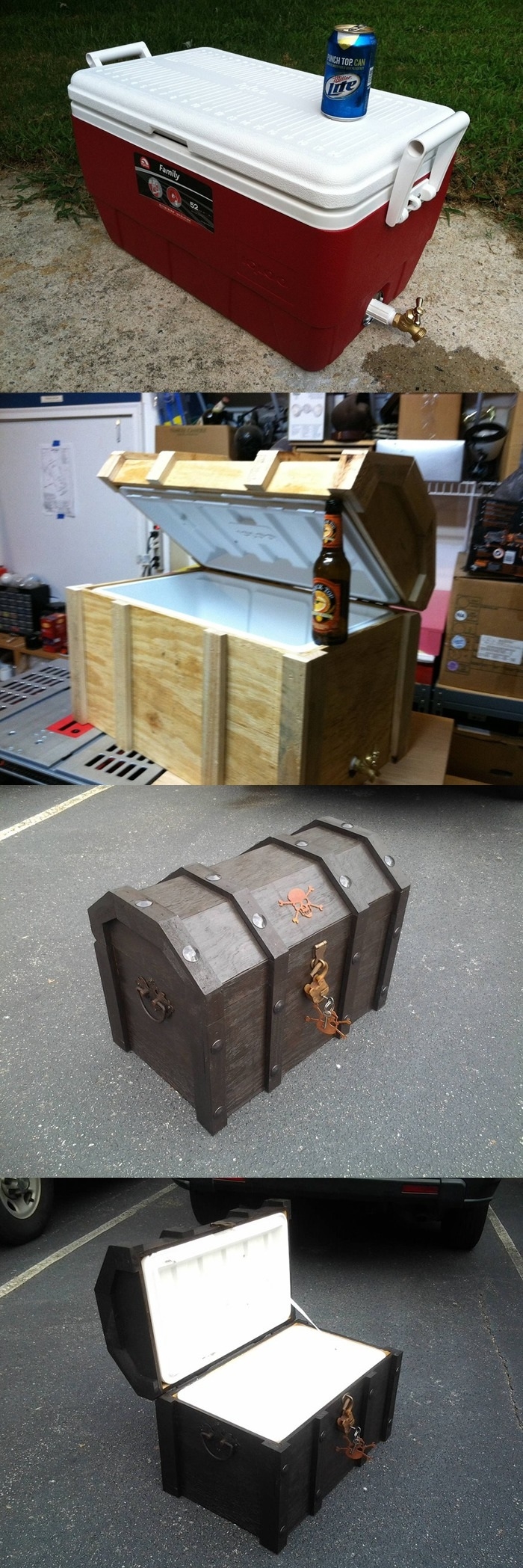 DIY Pirate Chest Cooler