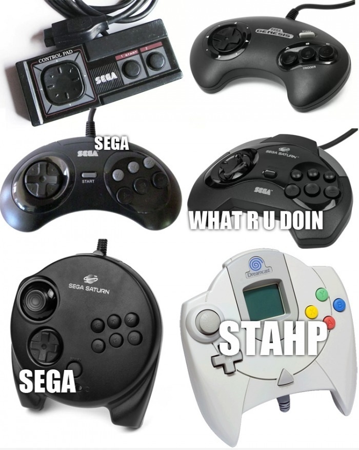Evolution of SEGA Controllers